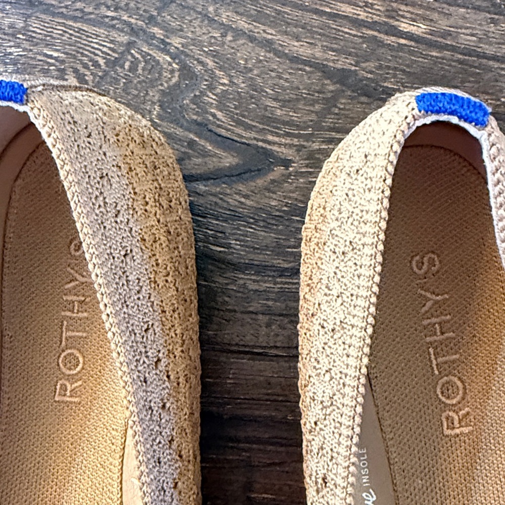 Rothy’s The Max Square Flats Wren Crochet Women’s Size 9 Rare Sustainable Shoes - Picture 4 of 9